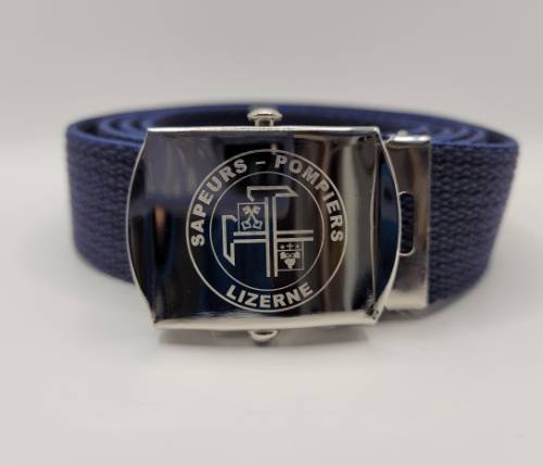 Impression logos sur ceintures pour sociétés, associations, sapeurs-pompiers