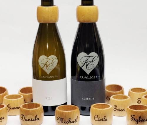 Bouteille personnalisée pour évènements, mariage, anniversaire, jubilé ou autre...